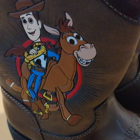 Disney Brown Kids Boots with Toy Story Design - Picture 4 of 7